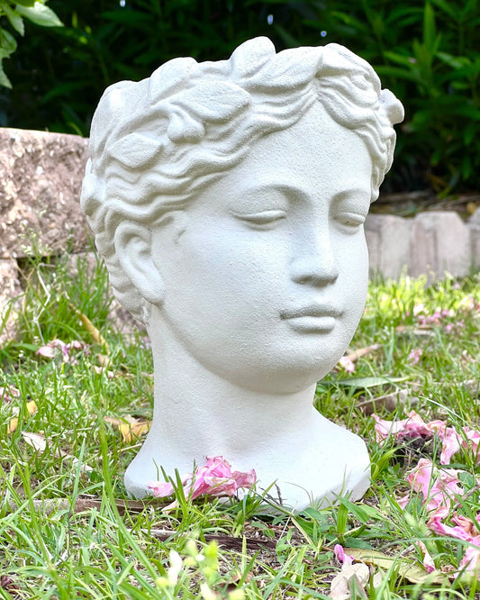 Pots & Planters Statue Head Planter -Creamy Alabaster 7 Sisters Gifts & Wellness 7 Sisters Gifts & Wellness