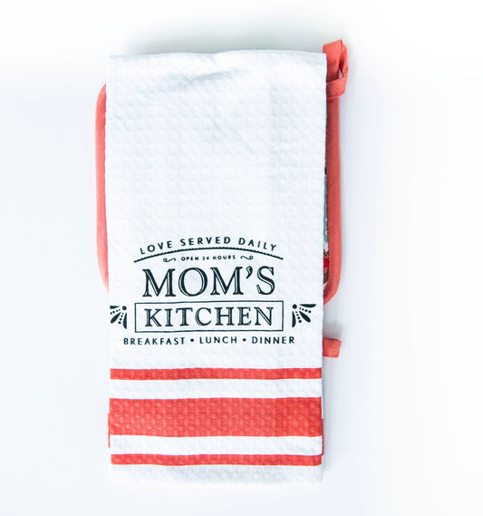 Oven Mitts & Pot Holders Mom's Kitchen 3 Piece Linen Set Simply Whimsical 7 Sisters Gifts & Wellness