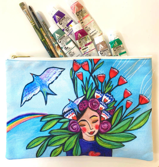 Handbags Shooting Rainbows Pouch Lori Portka - Happiness Through Art 7 Sisters Gifts & Wellness