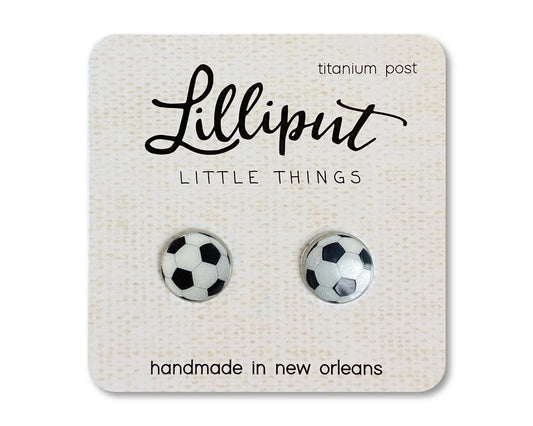 Apparel & Accessories NEW Soccer Ball Earrings Lilliput Little Things 7 Sisters Gifts & Wellness