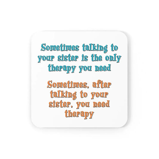 Home Decor Sometimes Talking to Your Sister is the Only Therapy You Need Printify 7 Sisters Gifts & Wellness