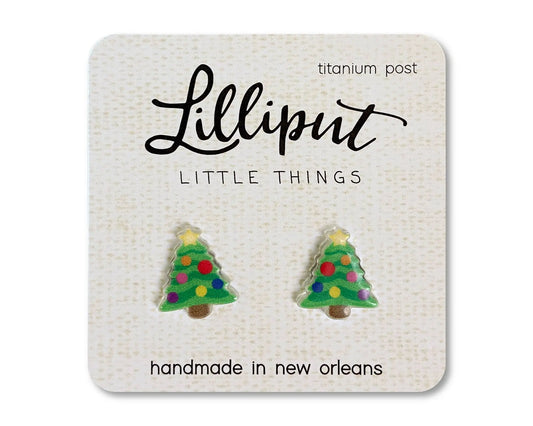 Jewelry Christmas Tree Earrings Lilliput Little Things 7 Sisters Gifts & Wellness