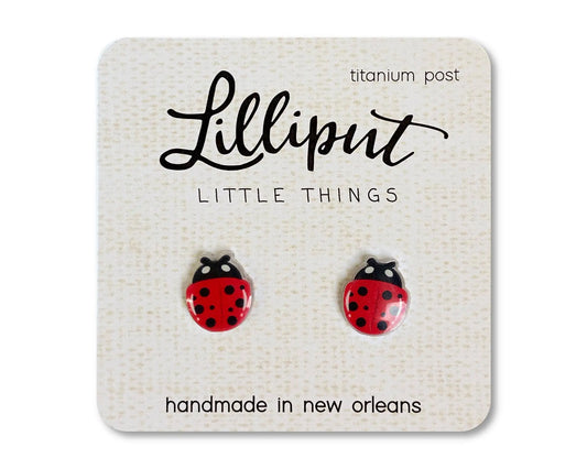 Jewelry Ladybug Earrings Lilliput Little Things 7 Sisters Gifts & Wellness