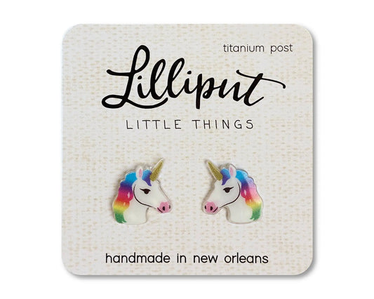 Jewelry Rainbow Unicorn Earrings Lilliput Little Things 7 Sisters Gifts & Wellness