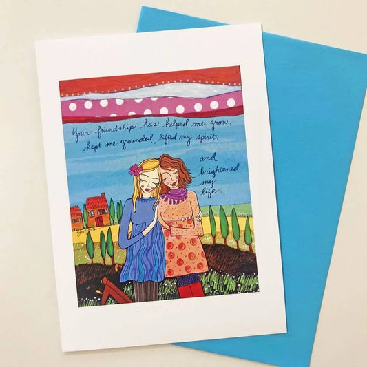 Paper products Your Friendship Greeting Card Lori Portka - Happiness Through Art 7 Sisters Gifts & Wellness