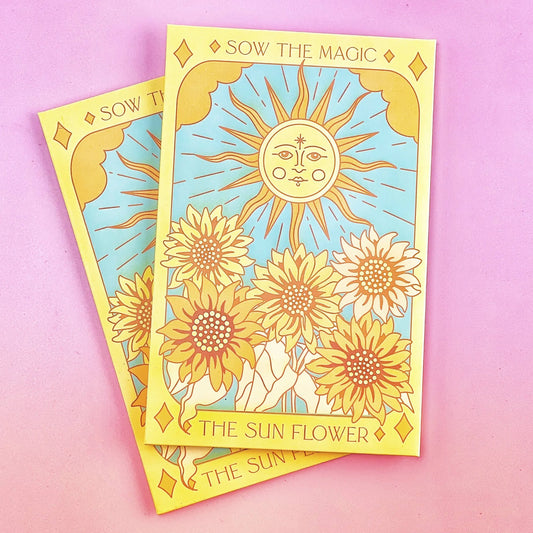 Seeds The Sunflower (Ring of Fire) Tarot Garden + Gift Seed Packet Sow the Magic 7 Sisters Gifts & Wellness