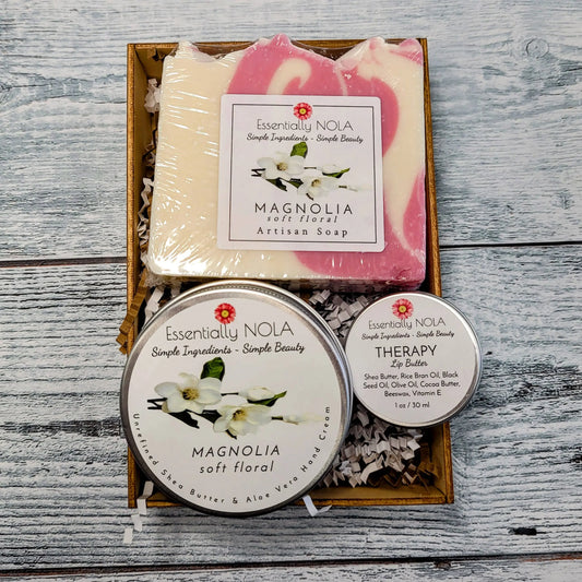  Soap & Shea Gift Set - Magnolia - Soft Floral Essentially NOLA 7 Sisters Gifts & Wellness
